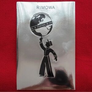 RIMOWA Silver and Black Globe Sticker / Decal